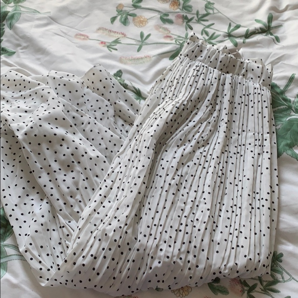 Black and White Polka Dot Skirt
